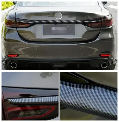 Fit For Mazda 6 Carbon Fiber ABS Rear Trunk Lid Gate Cover Trim 1PCS 2018-2021 • $95