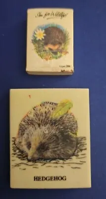 Two Vintage 1980’s English Hedgehog Rubber Erasers • $4