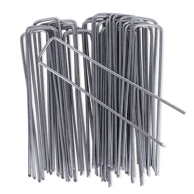Metal Ground Garden Membrane Pins Fabric Hooks Pegs Staples U Pins Uk Lawn • £0.99