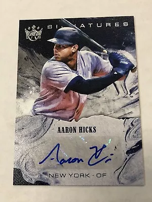 Aaron Hicks 2018 Panini Diamond Kings DK Signatures #S-AH Autograph Signed • $7.99