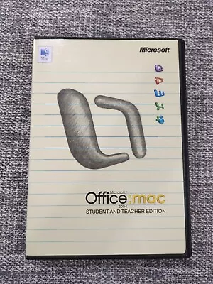 Microsoft Office Mac 2004 Student And Teacher Edition Software 3 Keys W/ Booklet • $9