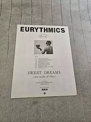 Frpot84 Magazine Advert 11x8.5  Eurythmics : Sweet Dreams • £8.99