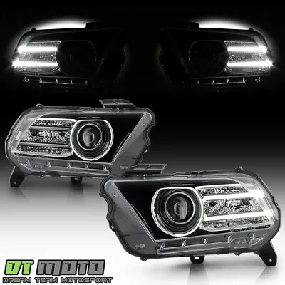 [Halogen Upgrade] 2010-2014 Ford Mustang LED Tube Projector Headlights Headlamps • $244.99