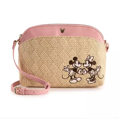 Disney Mickey And Minnie Mouse Crossbody Purse Bag • $49.95