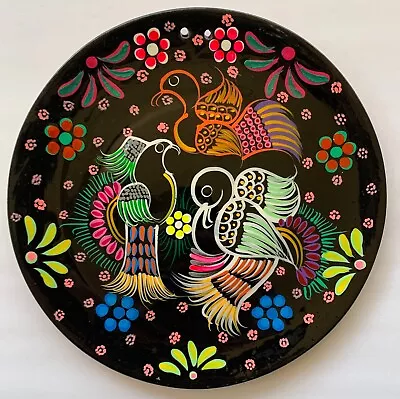 Authentic Vintage Mexican Folk Art Talavera Fruits Wall Hanging Hang Plate #21 • $22.99