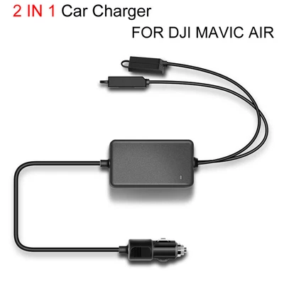 $47.91 • Buy For DJI Mavic Air Drone 2 IN1 Battery Power Car Charger Adapter Outdoor Charging