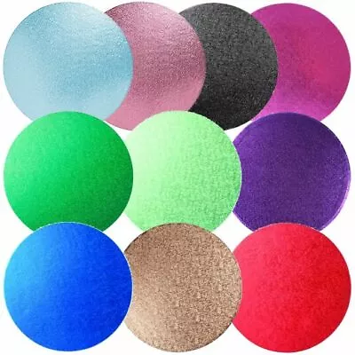 Round 12mm Coloured Cake Drum Boards 10 Colours  81012 Or 14 Inch Dia • £7.45