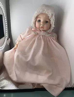 Madame Alexander Baby Doll Vintage 1966 No Cry Blue Sleep Eyes No Hair • $20