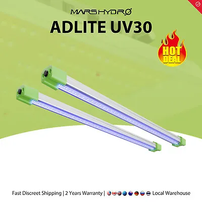 2pcs Mars Hydro Adlite UV IR LED Grow Light Bar Maxium Yields For Indoor Plants • £19.99