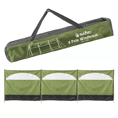 Green 3 Panel Windbreak Beach Shelter - Summit • £28.99