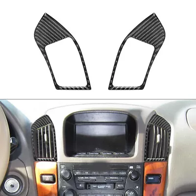 Carbon Fiber Interior Center Air Vent Outlet Cover Trim For Lexus RX300 1998-03 • $19.02