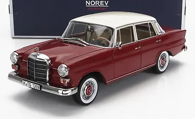 Norev 1/18 Mercedes Benz 200 (W110) 1966 Red White 183706 • $298