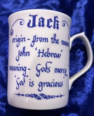 Jack Name Mug Hebrew Meaning John Gods Mercy Bone China • £12.99