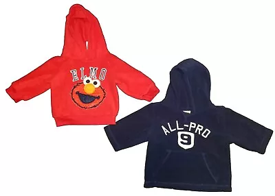 Lot Of 2-Baby Boy Pullover Hoodies:Size:6-9months-Elmo'sWorld & Children's Place • $5