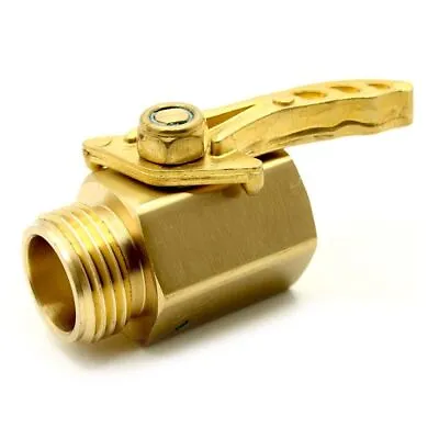 4403380 3/4 Inch Heavy Duty Brass Garden Hose Shut Off Valve With Large Handle • $14.50