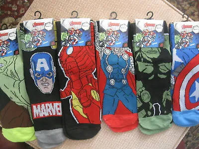 Marvel Comic's Avenger Men's Sockssize 6-11 6 Designs • £3.90