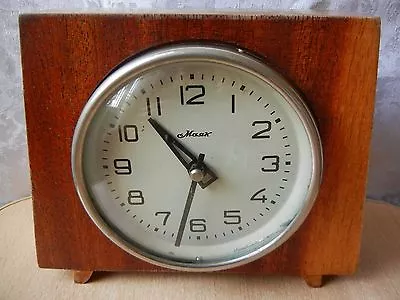 CLOCK MAJAK MAYAK Wooden Table Soviet Russian Made In USSR • $49.99