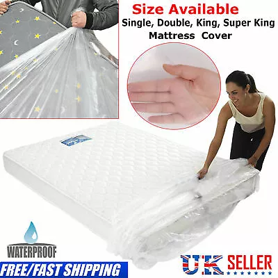 Protector Storage Cover Single Double King Super Bed Mattress Bag Dust 400 Gauge • £0.99