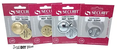 £3.29 • Buy Keyhole Cover Door Escutcheon Key Hole Cover Brass Or Chrome Free P&P