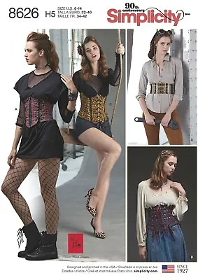 Lace Up  Detailed Corset Belt Size 6-14 Cosplay Costume Sewing Pattern • £6.99