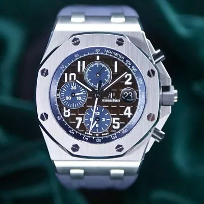 Audemars Piguet Royal Oak Offshore Navy Havana FULL SET MINT CONDITION 26470ST • $24495