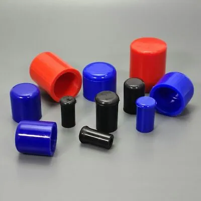 Silicone Blanking Plugs End Cap Pipe Finisher  4mm - 25mm ID Sizes 3 Colours • £4.48