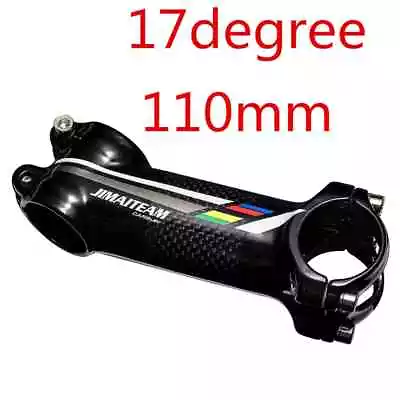 Carbon Fiber Bicycle Handlebar Stem 6/17 Degree Road Bike Stem Bicycle Parts • $35