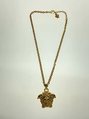 Versace Medusa Chain Pendants W/Box Gold W/Box MEN'S Ladies Accessories Auth • $366.32
