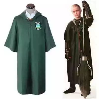 Harry Potter Slytherin Quidditch Robe Cosplay Costume Adult Medium • $59.95