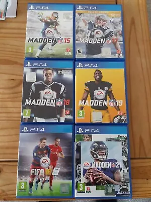 MADDEN NFL 1517181921 And FIFA 16 PS4 Playstation 4 Games Job Lot • £39.99