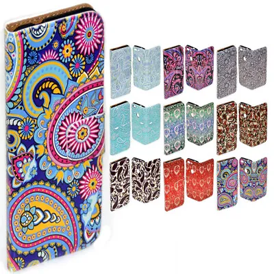 For Huawei Series - Paisley Pattern Theme Print Flip Case Mobile Phone Cover #1 • $13.98