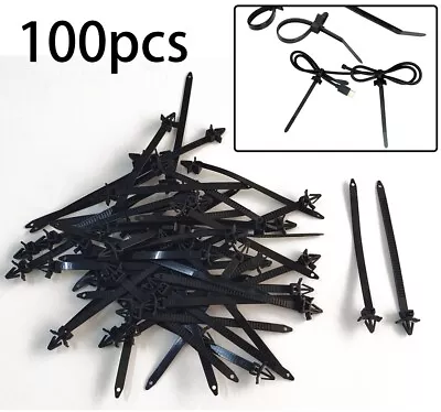 100x Nylon Cable Tie Wrap Fixed Fastener Clips Cars Mount Wire Tie Clip All Cars • $15.29