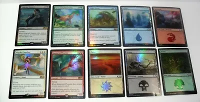 Magic The Gathering Ccg Foil Card Mixed Lot Of 10 Cards Brontodonvampireangler • $12.99