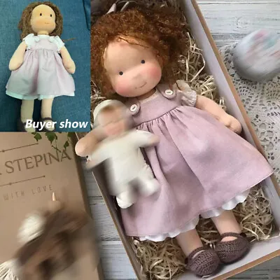 3pcs 28cm 11'' Handmade Cotton Play Toy Girl Birthday Gift Waldorf Plush Doll  • £55.13