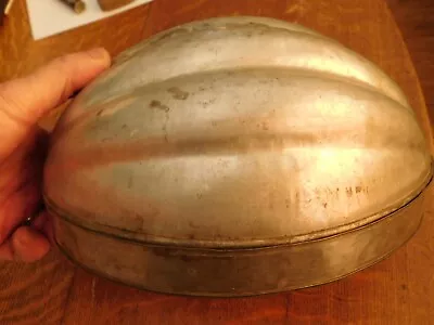 Antique Pudding Mold10 Inchlid And Bottommade Of Tinfor Steam Figgy Pudding • $12