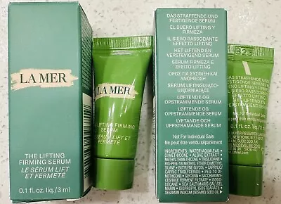 2x La Mer~The Lifting Firming Serum .1oz/3ML X2 Travel Size NEW IN BOX .2oz/6ML. • $59.99