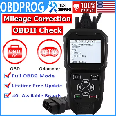 OBDPROG MT401 OBD2 Scanner Car Odometer Mileage Correction Adjustment Diagnostic • $289