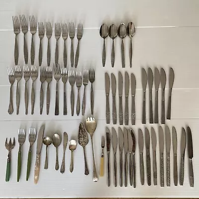 Vintage Cutlery Mixed Lot 60 Pieces • $24.50