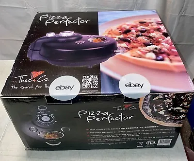 New In Open Box Countertop Pizza Oven BLACK Theo & Co Pizza Perfector PERF1000 • $149.90