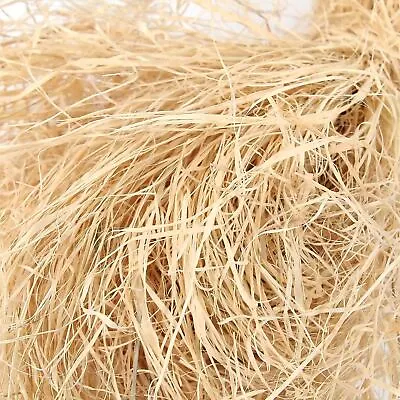 Ultra Fine Shred Raffia - NATURAL! - Gift Box Stuffing Sisal Cream Hemp Tissue • £23.99