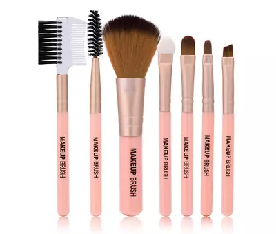 7Pcs Makeup Brush Set Cosmetic Brushes Eyebrow Foundation Beauty Makeup Tools • $6.56