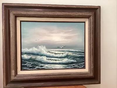 DAWSON . Vintage Painting On Canvas Seascape Framed • $150