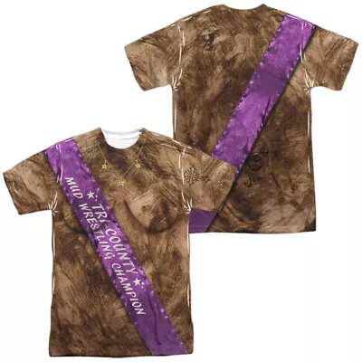 Mud Wrestling Champ Unisex Adult Halloween Costume T Shirt (Front/Back) S-3XL • $26.99