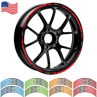 $13.49 • Buy 17  18  Motorcycle Wheel Rim Tape Decal Stripes Sticker Universal Fit 