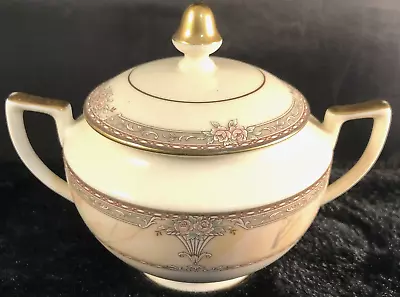 Mikasa Fine Ivory China Venetian Marble Covered Sugar Bowl With Handles LAC82 • $15.60