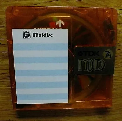 200 Adhesive Minidisc Labels - 100 Each Minidisc & Slip Case - Any Of 6 Designs • £8.49