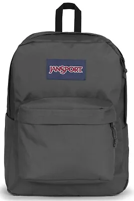 £29.95 • Buy JANSPORT Superbreak Backpack/Schoolbag Deep Grey 25L JS00T5015L8