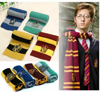 Adult Kids Harry Potter Scarf Costume Gryffindor Hufflepuff Ravenclaw Slytherin' • $13.19