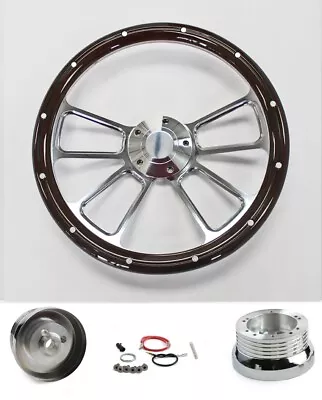 69-94 Chevelle Camaro El Camino Nova Mahogany 4 Spoke Billet Steering Wheel 14  • $214.57