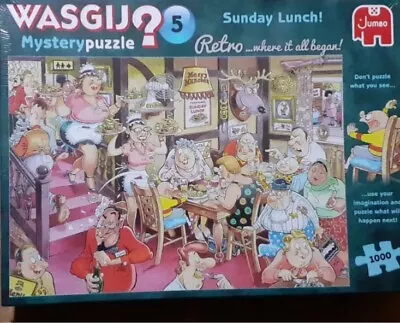 Wasgij Mystery No 5 Sunday Lunch 1000 Piece Jigsaw COMPLETE • £3